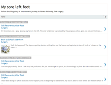 Tablet Screenshot of my-sore-left-foot.blogspot.com