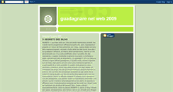 Desktop Screenshot of guadagnarenelweb2009.blogspot.com