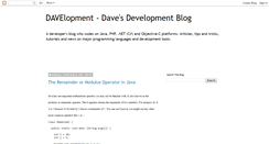 Desktop Screenshot of davelopment.blogspot.com