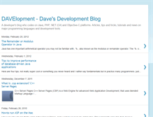 Tablet Screenshot of davelopment.blogspot.com