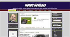 Desktop Screenshot of notasverbais.blogspot.com