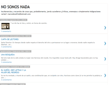 Tablet Screenshot of no-somosnada.blogspot.com