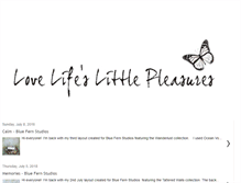 Tablet Screenshot of lovelifeslittlepleasures.blogspot.com