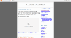 Desktop Screenshot of mymothersstory.blogspot.com