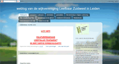 Desktop Screenshot of leefbaarzuidwest.blogspot.com