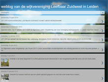 Tablet Screenshot of leefbaarzuidwest.blogspot.com