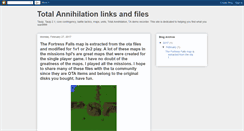 Desktop Screenshot of mytotalannihilationmapsandfiles.blogspot.com