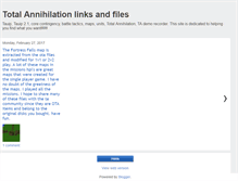 Tablet Screenshot of mytotalannihilationmapsandfiles.blogspot.com