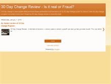 Tablet Screenshot of 30daychangereviews.blogspot.com