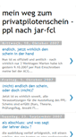 Mobile Screenshot of meinwegzumprivatpilotenschein.blogspot.com