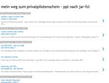 Tablet Screenshot of meinwegzumprivatpilotenschein.blogspot.com