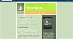 Desktop Screenshot of opiskelijatoiminta.blogspot.com