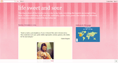 Desktop Screenshot of lifesweetandsour.blogspot.com