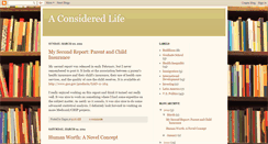 Desktop Screenshot of aconsideredlife.blogspot.com