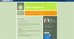 Desktop Screenshot of indianbloggers.blogspot.com