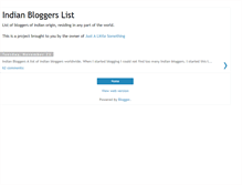 Tablet Screenshot of indianbloggers.blogspot.com