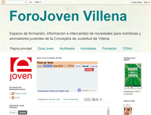 Tablet Screenshot of forojovenvillena.blogspot.com
