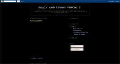 Desktop Screenshot of krazyfunnyvideoz.blogspot.com