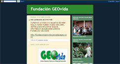 Desktop Screenshot of fundaciongeovida.blogspot.com