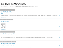 Tablet Screenshot of 365daysofbeing30andamommy.blogspot.com