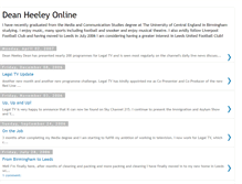 Tablet Screenshot of deanheeleyonline.blogspot.com