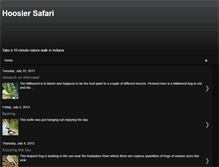 Tablet Screenshot of hoosiersafari.blogspot.com