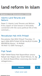 Mobile Screenshot of landreforminislam.blogspot.com