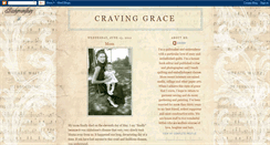 Desktop Screenshot of craving-grace.blogspot.com