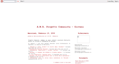 Desktop Screenshot of progettocomunistagiovani.blogspot.com