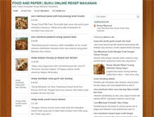 Tablet Screenshot of foodandpaper.blogspot.com