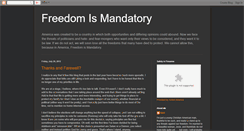 Desktop Screenshot of freedomismandatory.blogspot.com