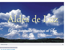 Tablet Screenshot of aldeadeluz.blogspot.com