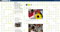 Desktop Screenshot of heidismontessoripreschool.blogspot.com