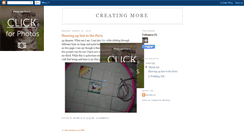 Desktop Screenshot of creatingmore.blogspot.com