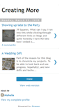 Mobile Screenshot of creatingmore.blogspot.com