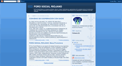 Desktop Screenshot of forosocialriojano.blogspot.com