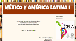Desktop Screenshot of mexicoyamericalatina.blogspot.com