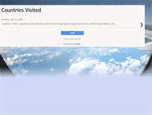 Tablet Screenshot of flagscountriesvisited.blogspot.com