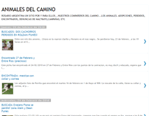 Tablet Screenshot of animalesdelcamino.blogspot.com