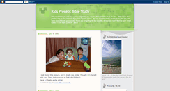 Desktop Screenshot of kidspreceptbiblestudy.blogspot.com