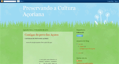 Desktop Screenshot of preservandoaculturaacoriana.blogspot.com