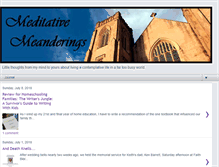 Tablet Screenshot of meditativemeanderings.blogspot.com