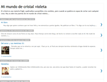 Tablet Screenshot of mimundodecristalvioleta.blogspot.com