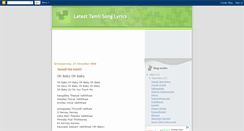 Desktop Screenshot of germantamil-songlyrics.blogspot.com