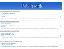 Tablet Screenshot of pais-posible.blogspot.com