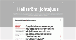 Desktop Screenshot of hellstromjohtajuus.blogspot.com