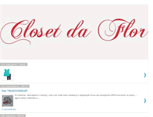 Tablet Screenshot of closetdaflor.blogspot.com