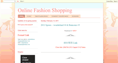 Desktop Screenshot of onlinefashion-shopping.blogspot.com