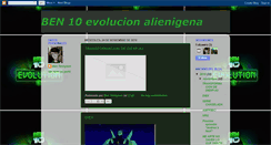 Desktop Screenshot of ben10evolutionalienigena.blogspot.com