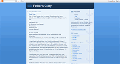 Desktop Screenshot of fathersglory.blogspot.com